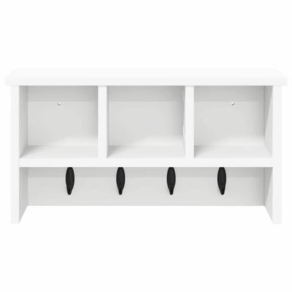 Wall-Mounted Coat Rack White 50 x 16 x 26 cm Engineered wood