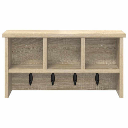 Wall-Mounted Coat Rack with Shelf Sonoma Oak 50 x 16 x 26 cm