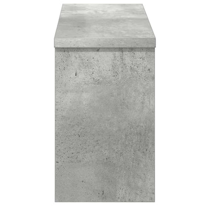 Wall-Mounted Coat Rack with Shelf Concrete Grey 50 x 16 x 26 cm
