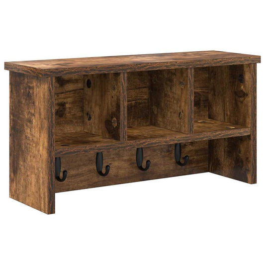 Wall-Mounted Coat Rack Wall-Mounted Smoked Oak 50 x 16 x 26 cm