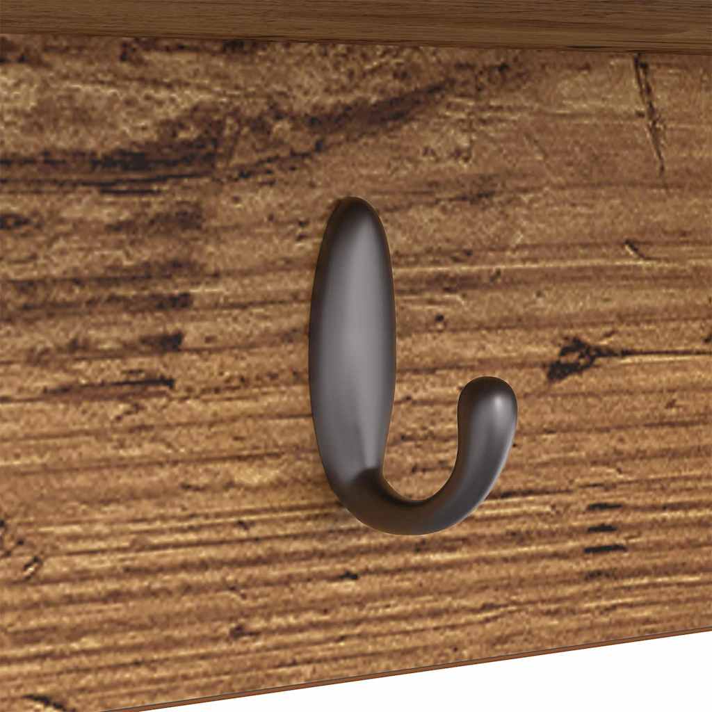 Wall-Mounted Coat Rack Old Wood 50 x 16 x 26 cm Engineered wood