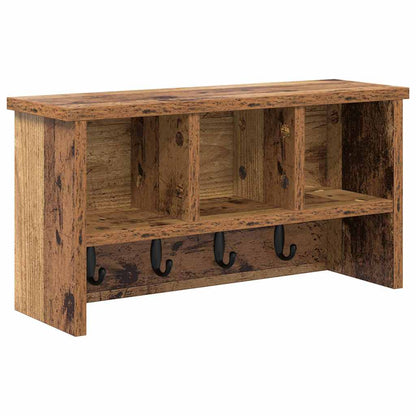 Wall-Mounted Coat Rack Old Wood 50 x 16 x 26 cm Engineered wood