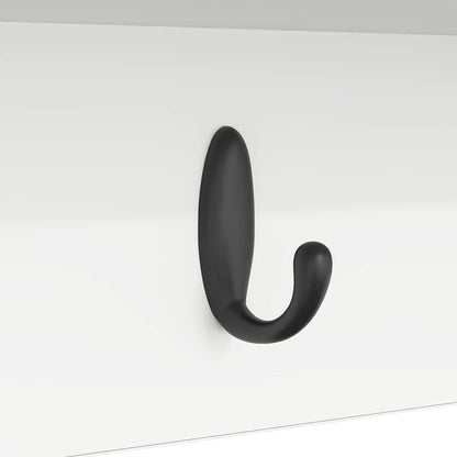 Wall-Mounted Coat Rack White 75 x 16 x 26 cm Engineered wood