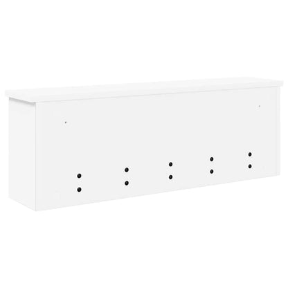 Wall-Mounted Coat Rack White 75 x 16 x 26 cm Engineered wood