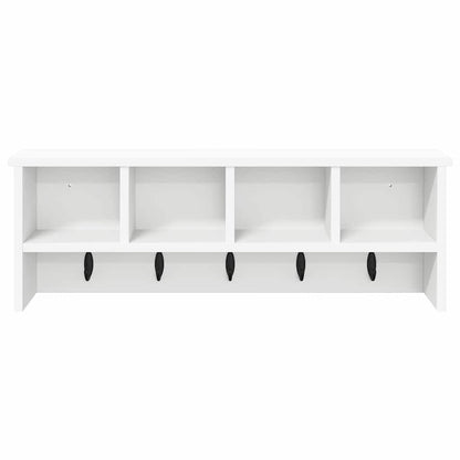 Wall-Mounted Coat Rack White 75 x 16 x 26 cm Engineered wood