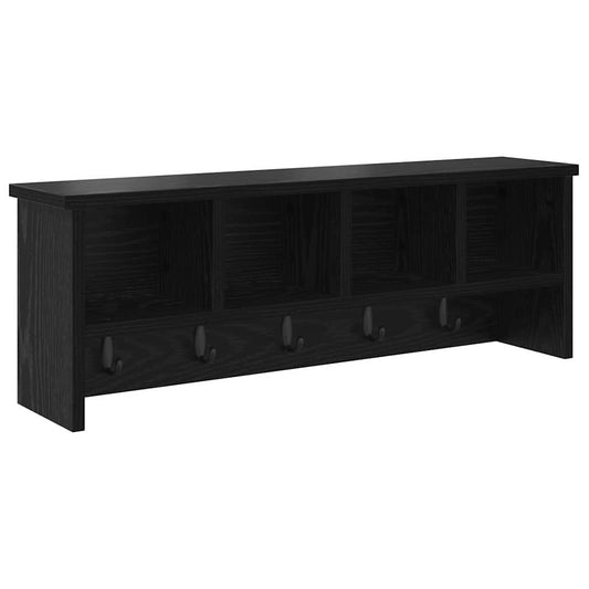 Wall-Mounted Coat Rack Wall-Mounted Black Oak 75 x 16 x 26 cm