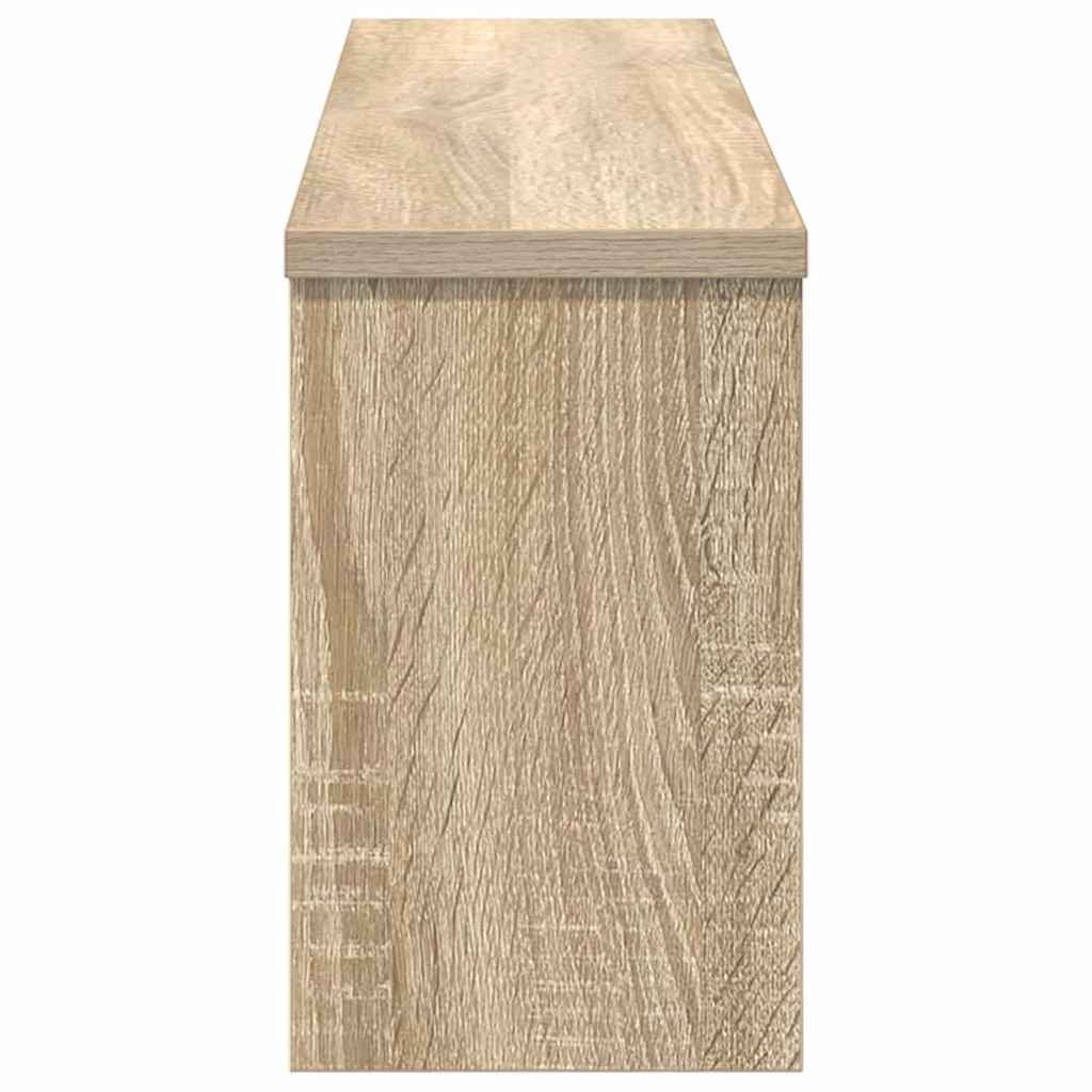 Wall-Mounted Coat Rack with Shelf Sonoma Oak 75 x 16 x 26 cm