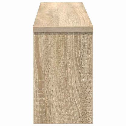 Wall-Mounted Coat Rack with Shelf Sonoma Oak 75 x 16 x 26 cm