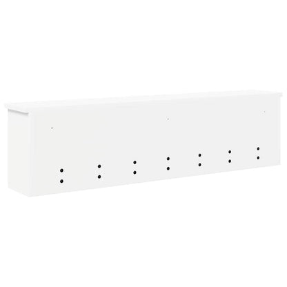 Wall-Mounted Coat Rack White 100 x 16 x 26 cm Engineered wood