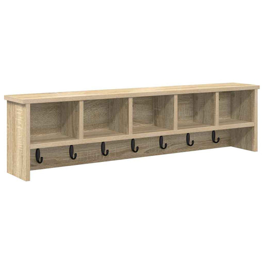 Wall-Mounted Coat Rack Wall-Mounted Sonoma Oak 100 x 16 x 26 cm