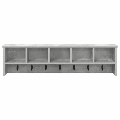 Wall-Mounted Coat Rack Concrete Grey 100 x 16 x 26 cm