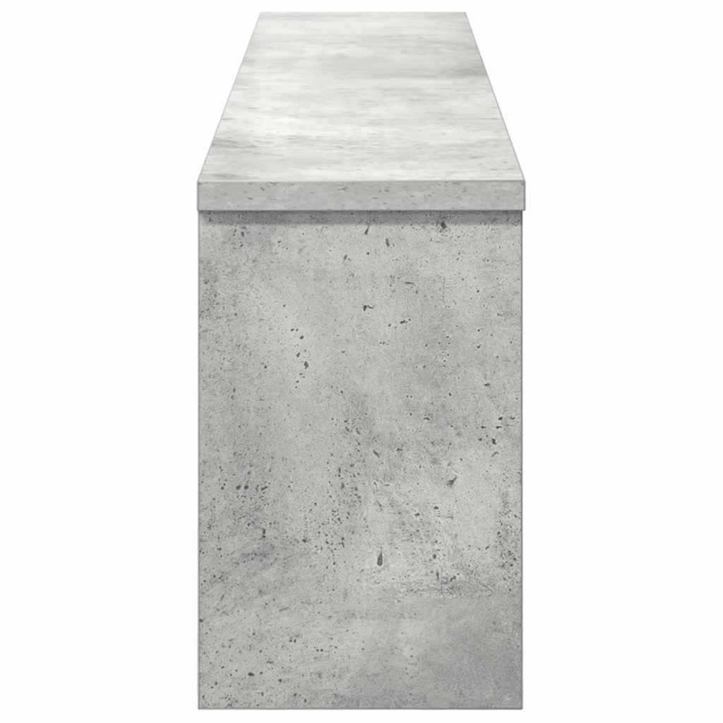 Wall-Mounted Coat Rack Concrete Grey 100 x 16 x 26 cm