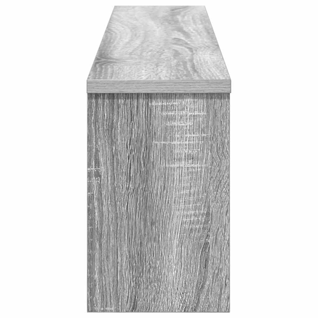Wall-Mounted Coat Rack with Shelf Grey Sonoma 100 x 16 x 26 cm