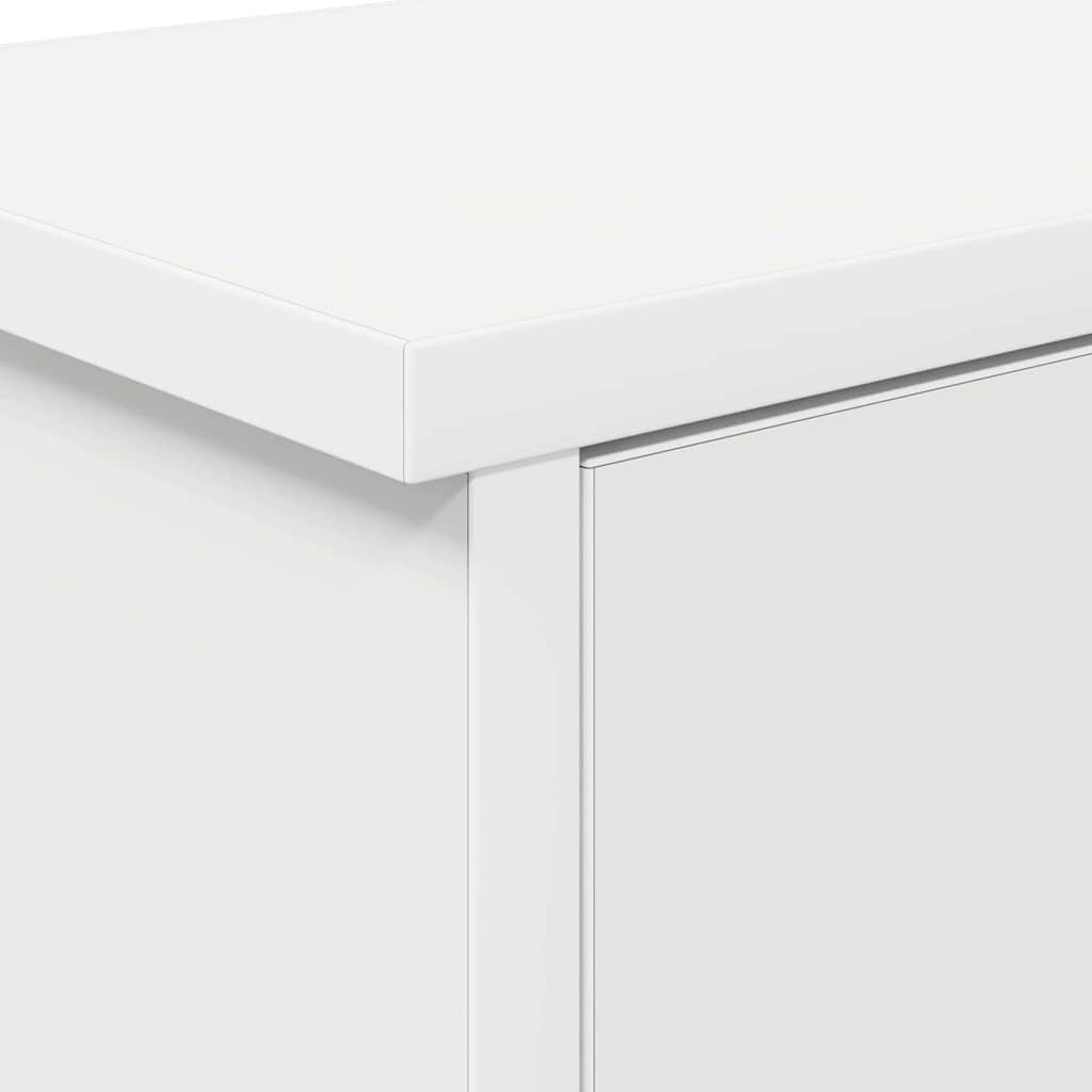 Wall-Mounted Coat Rack White 50 x 20 x 30 cm Engineered wood