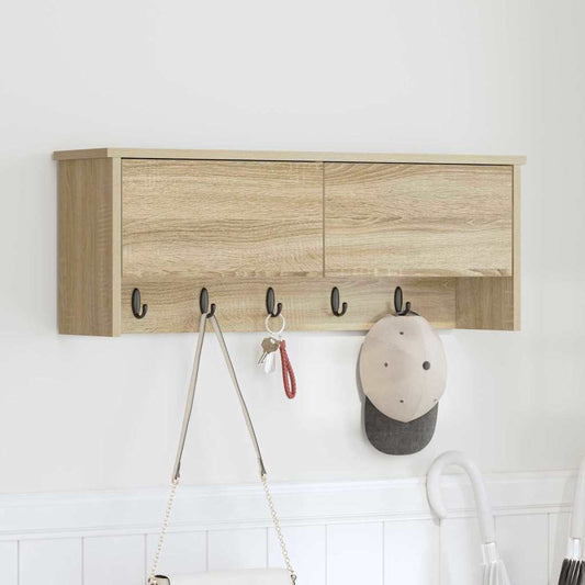 Wall-Mounted Coat Rack Wall-Mounted Sonoma Oak 80 x 20 x 30 cm
