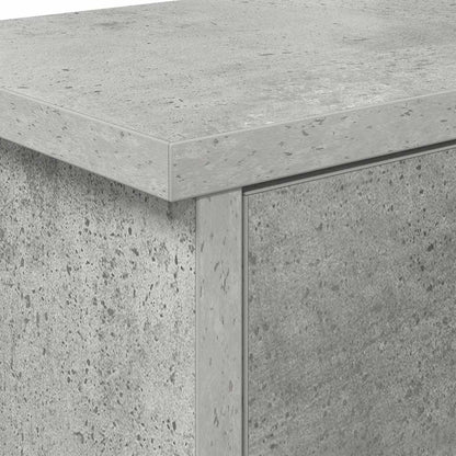 Wall-Mounted Coat Rack with Shelf Concrete Grey 80 x 20 x 30 cm