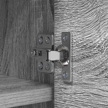 Wall-Mounted Coat Rack with Shelf Grey Sonoma 80 x 20 x 30 cm