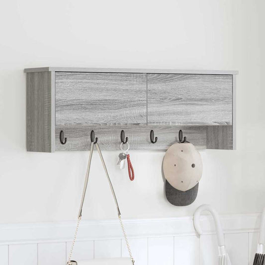 Wall-Mounted Coat Rack Wall-Mounted Grey Sonoma 80 x 20 x 30 cm