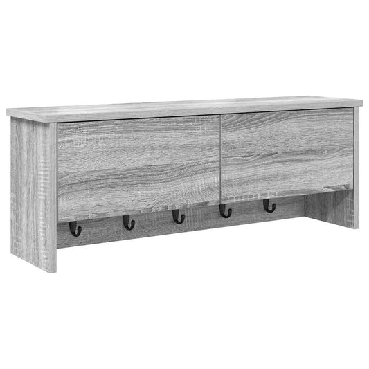 Wall-Mounted Coat Rack Wall-Mounted Grey Sonoma 80 x 20 x 30 cm