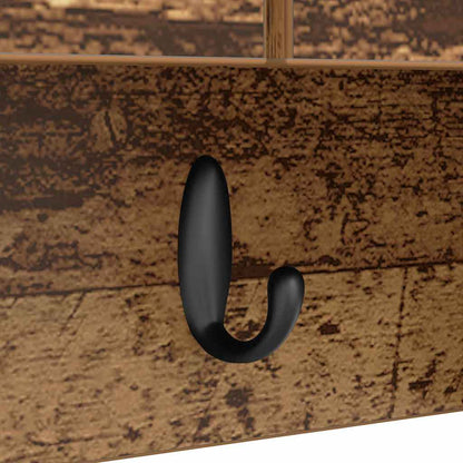 Wall-Mounted Coat Rack Old Wood 80 x 20 x 30 cm Engineered wood