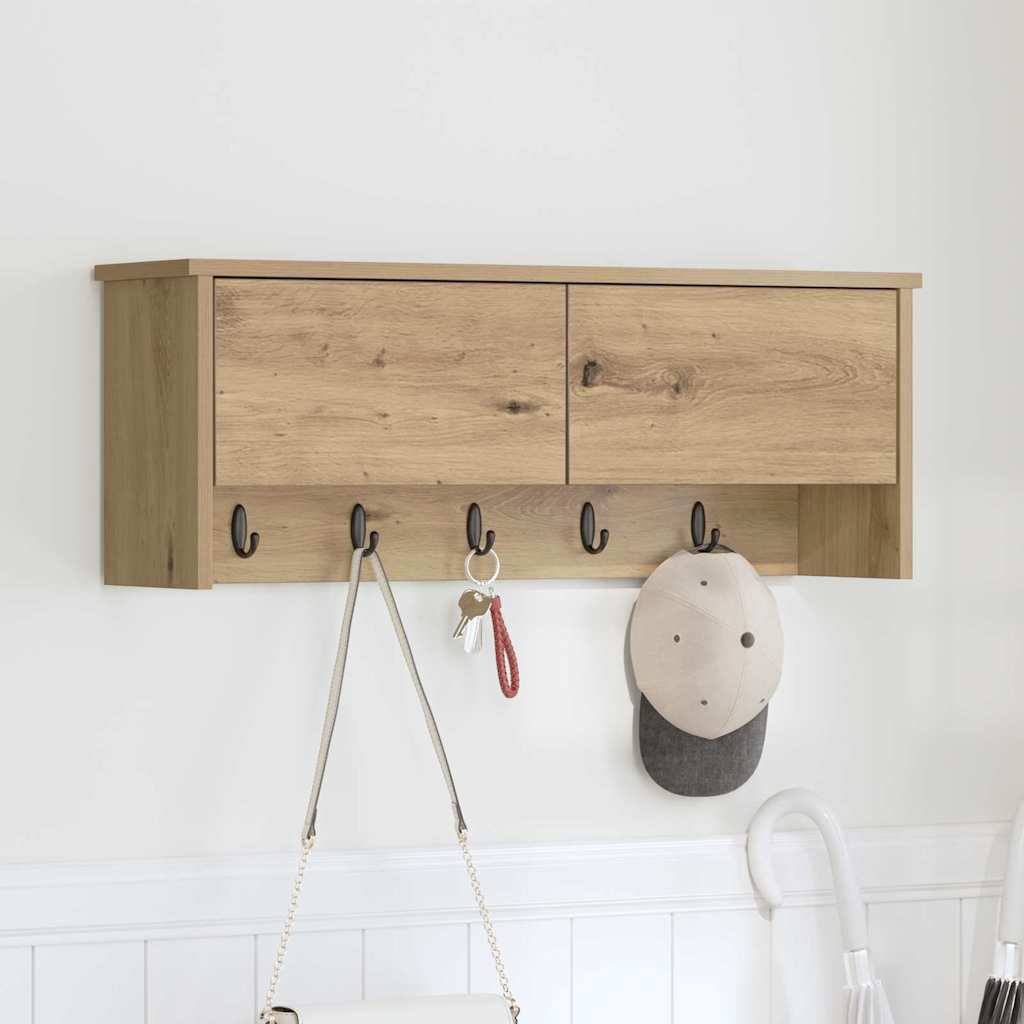 Wall-Mounted Coat Rack Wall-Mounted Artisan Oak 80 x 20 x 30 cm