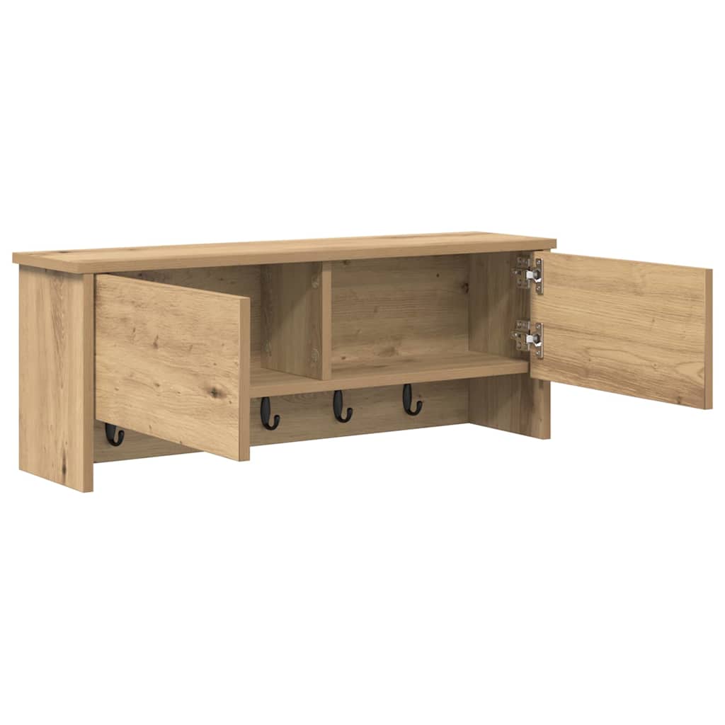 Wall-Mounted Coat Rack Wall-Mounted Artisan Oak 80 x 20 x 30 cm
