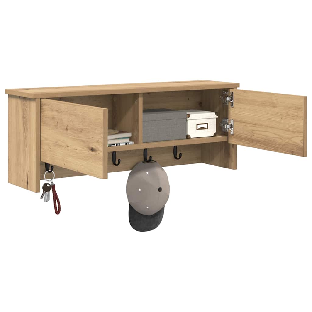 Wall-Mounted Coat Rack Wall-Mounted Artisan Oak 80 x 20 x 30 cm