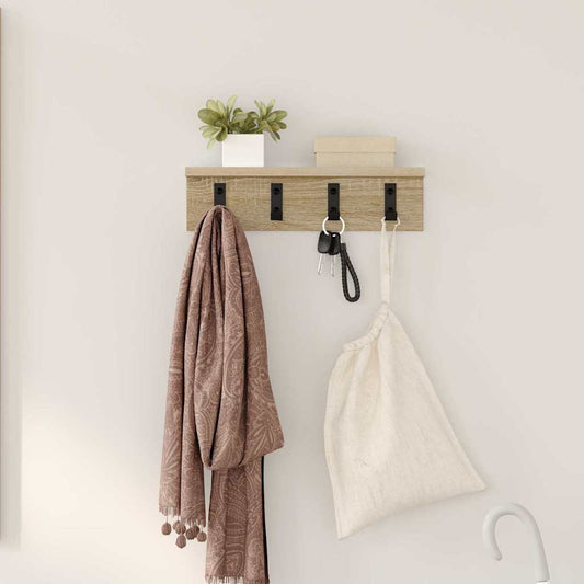 Wall-Mounted Coat Rack Wall-Mounted Sonoma Oak Engineered wood