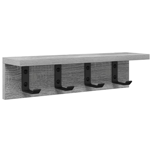Wall-Mounted Coat Rack Wall-Mounted Grey Sonoma Engineered wood