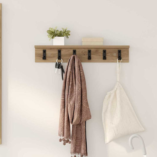 Wall-Mounted Coat Rack Wall-Mounted Artisan Oak Engineered wood