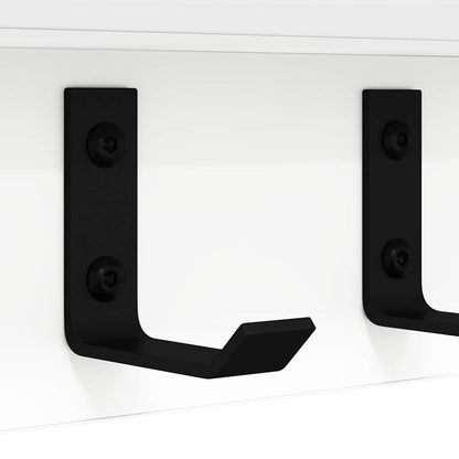 Wall-Mounted Coat Rack Wall-mounted White 80 x 10.5 x 10.5 cm