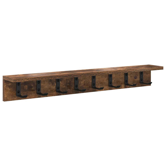 Wall-Mounted Coat Rack Wall-Mounted Smoked Oak Engineered wood