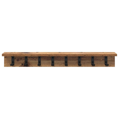Wall-Mounted Coat Rack Old Wood 80 x 10.5 x 10.5 cm