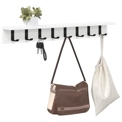 Wall-Mounted Coat Rack Wall-mounted White 100 x 10.5 x 10.5 cm