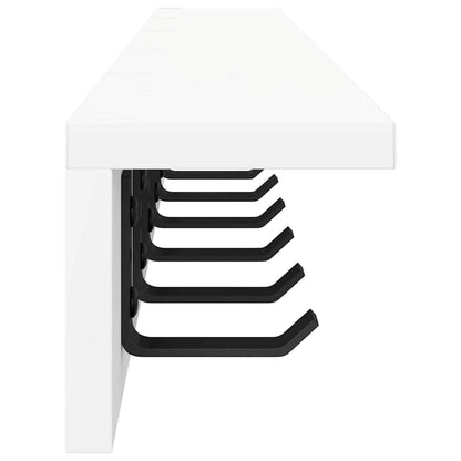 Wall-Mounted Coat Rack Wall-mounted White 100 x 10.5 x 10.5 cm