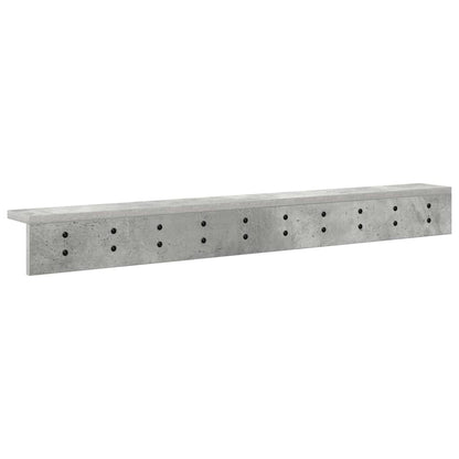 Wall-Mounted Coat Rack Concrete Grey 100 x 10.5 x 10.5 cm
