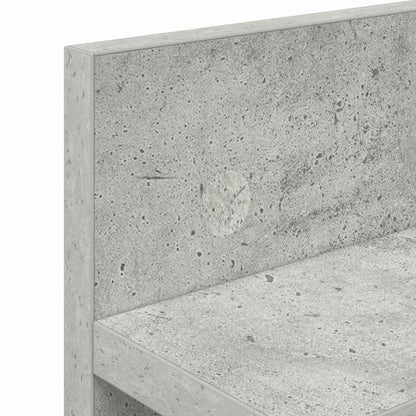 Wall-Mounted Coat Rack Concrete Grey 60 x 10.5 x 18 cm