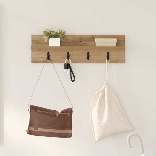 Wall-Mounted Coat Rack Wall-Mounted Artisan Oak Engineered wood