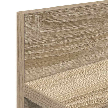 Wall-Mounted Coat Rack Sonoma Oak 80 x 10.5 x 18 cm