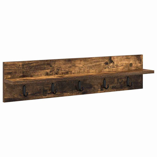 Wall-Mounted Coat Rack Wall-Mounted Smoked Oak Engineered wood