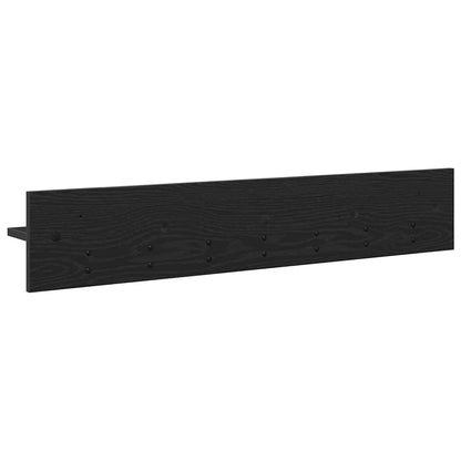 Wall-Mounted Coat Rack Black Oak 100 x 10.5 x 18 cm