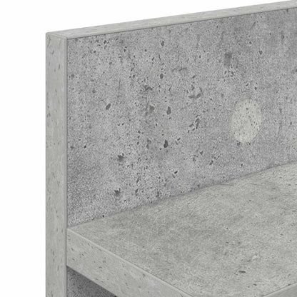 Wall-Mounted Coat Rack Concrete Grey 100 x 10.5 x 18 cm