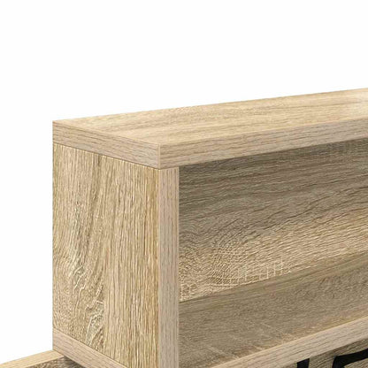 Wall-Mounted Coat Rack with Shelf Sonoma Oak 100 x 12 x 43.5 cm