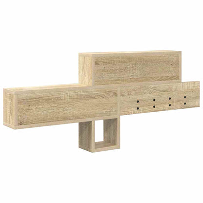 Wall-Mounted Coat Rack with Shelf Sonoma Oak 100 x 12 x 43.5 cm