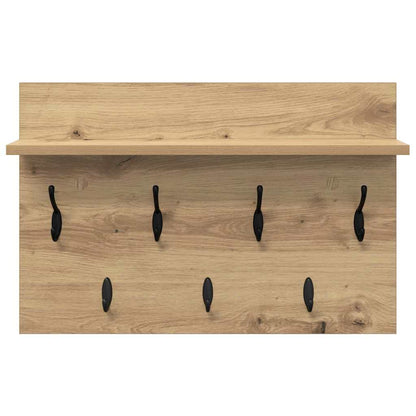 Wall-Mounted Coat Rack Wall-Mounted Artisan Oak 60 x 40 x 12 cm
