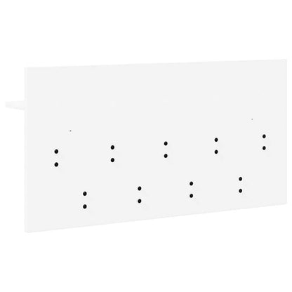 Wall-Mounted Coat Rack White 80 x 40 x 12 cm Engineered wood