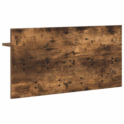 Wall-Mounted Coat Rack with Shelf Smoked Oak 80 x 40 x 12 cm