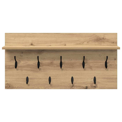 Wall-Mounted Coat Rack Wall-Mounted Artisan Oak 80 x 40 x 12 cm