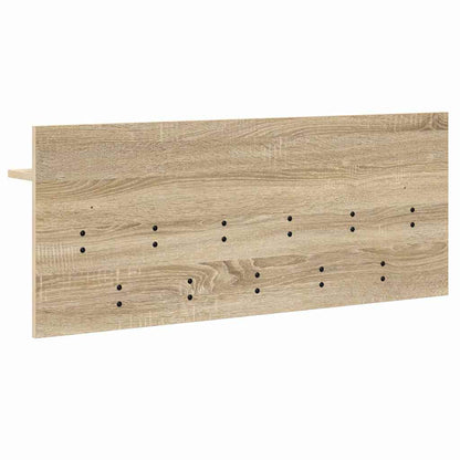 Wall-Mounted Coat Rack with Shelf Sonoma Oak 100 x 40 x 12 cm