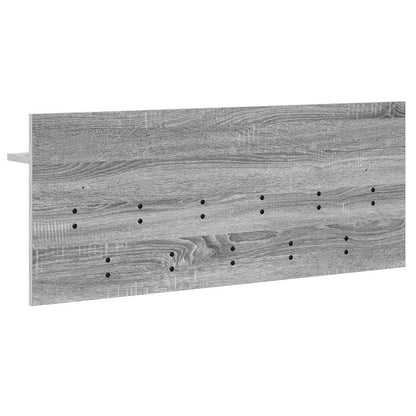 Wall-Mounted Coat Rack with Shelf Grey Sonoma 100 x 40 x 12 cm